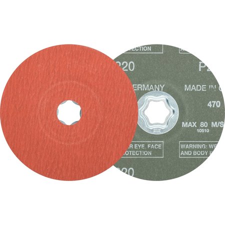 PFERD COMBICLICK® Fiber Disc, 5" Dia. - Aluminum Oxide A-COOL, 220 Grit 40317